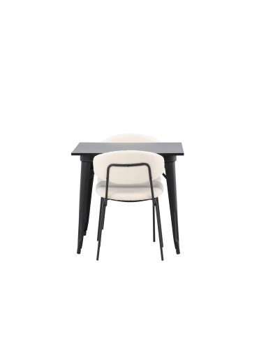 Matgrupp Tempe med Chico matstolar, 80 × 80 cm