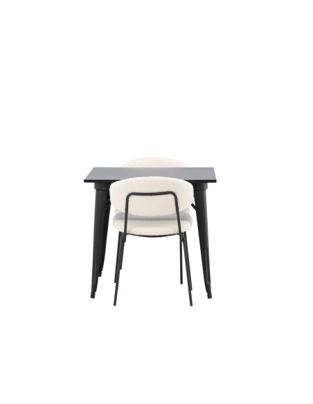 Matgrupp Tempe med Chico matstolar, 80 × 80 cm