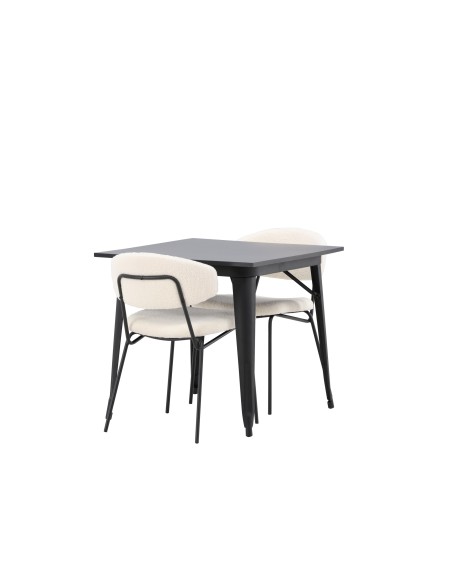 Matgrupp Tempe med Chico matstolar, 80 × 80 cm