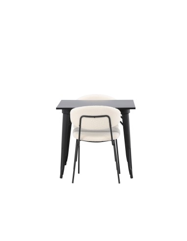 Matgrupp Tempe med Chico matstolar, 80 × 80 cm