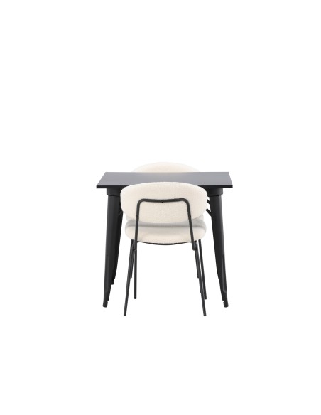 Matgrupp Tempe med Chico matstolar, 80 × 80 cm