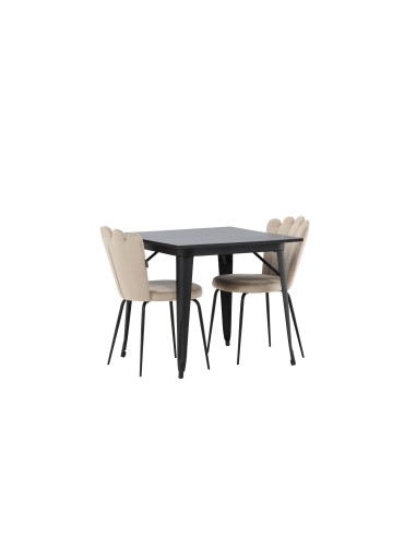 Matgrupp Tempe med Limhamn matstolar, 80 × 80 cm