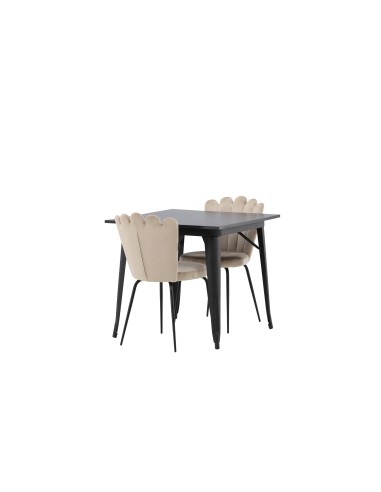 Matgrupp Tempe med Limhamn matstolar, 80 × 80 cm