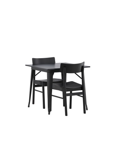 Matgrupp Tempe med Montros matstolar, 80 × 80 cm