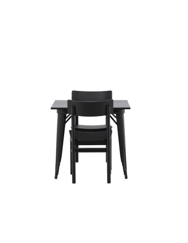 Matgrupp Tempe med Montros matstolar, 80 × 80 cm