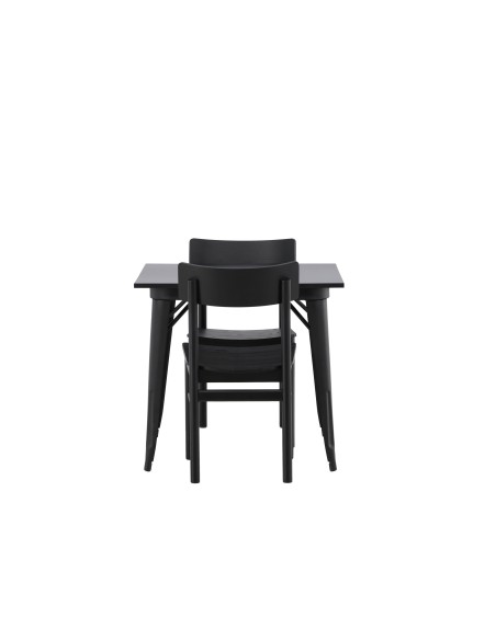 Matgrupp Tempe med Montros matstolar, 80 × 80 cm
