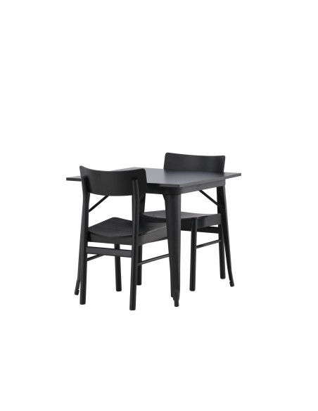 Matgrupp Tempe med Montros matstolar, 80 × 80 cm