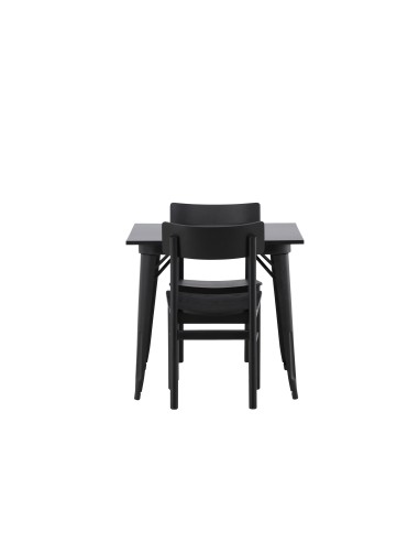 Matgrupp Tempe med Montros matstolar, 80 × 80 cm