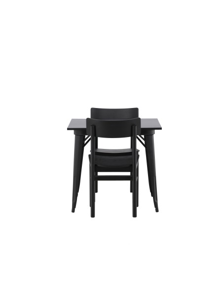 Matgrupp Tempe med Montros matstolar, 80 × 80 cm