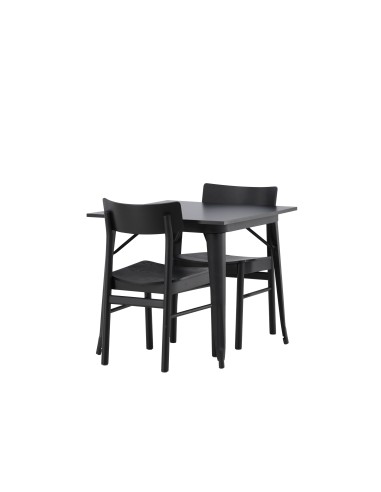 Matgrupp Tempe med Montros matstolar, 80 × 80 cm