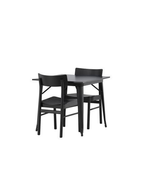 Matgrupp Tempe med Montros matstolar, 80 × 80 cm