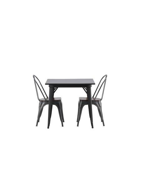 Matgrupp Tempe med Tempe matstolar, 80 × 80 cm