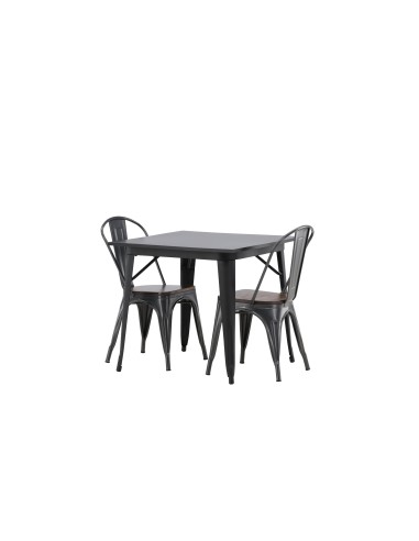 Matgrupp Tempe med Tempe matstolar, 80 × 80 cm