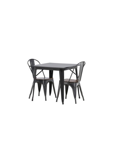 Matgrupp Tempe med Tempe matstolar, 80 × 80 cm