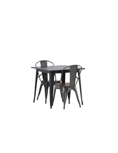 Matgrupp Tempe med Tempe matstolar, 80 × 80 cm