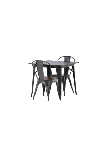 Matgrupp Tempe med Tempe matstolar, 80 × 80 cm