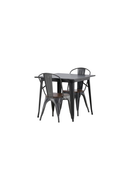 Matgrupp Tempe med Tempe matstolar, 80 × 80 cm
