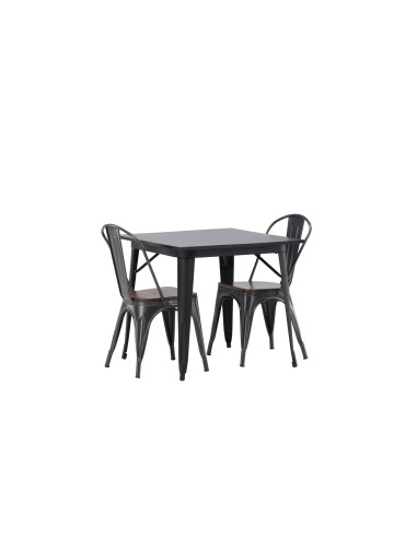 Matgrupp Tempe med Tempe matstolar, 80 × 80 cm