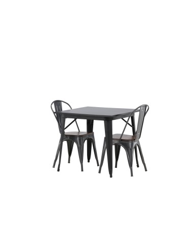 Matgrupp Tempe med Tempe matstolar, 80 × 80 cm