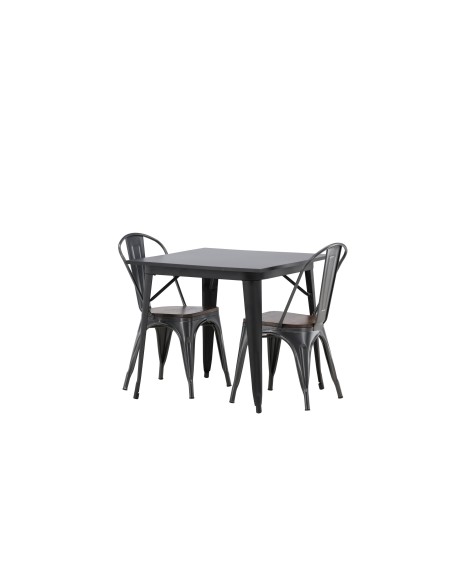 Matgrupp Tempe med Tempe matstolar, 80 × 80 cm