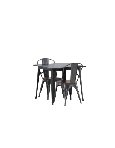 Matgrupp Tempe med Tempe matstolar, 80 × 80 cm