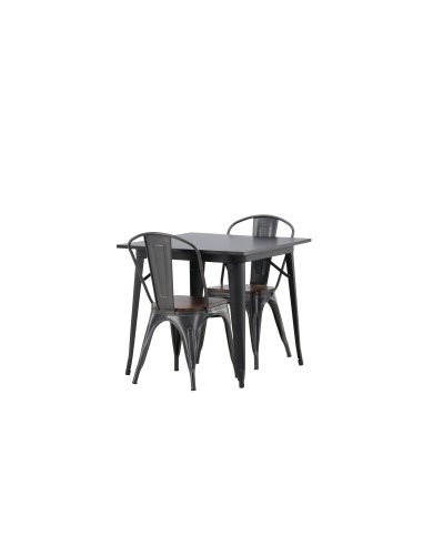 Matgrupp Tempe med Tempe matstolar, 80 × 80 cm