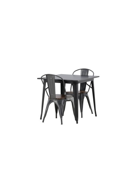 Matgrupp Tempe med Tempe matstolar, 80 × 80 cm