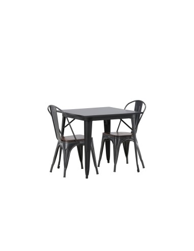 Matgrupp Tempe med Tempe matstolar, 80 × 80 cm