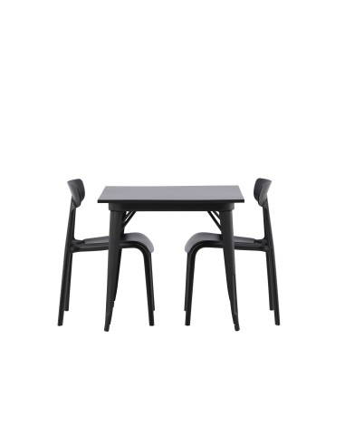 Matgrupp Tempe med Ursholmen matstolar, 80 × 80 cm