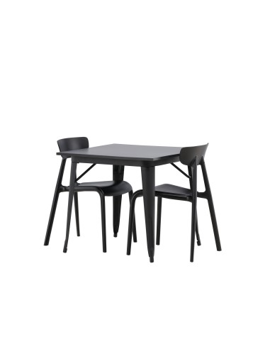 Matgrupp Tempe med Ursholmen matstolar, 80 × 80 cm