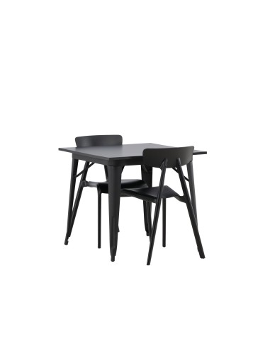 Matgrupp Tempe med Ursholmen matstolar, 80 × 80 cm