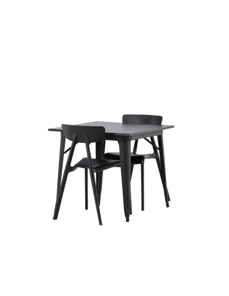 Matgrupp Tempe med Ursholmen matstolar, 80 × 80 cm