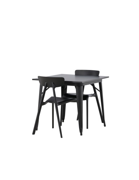 Matgrupp Tempe med Ursholmen matstolar, 80 × 80 cm