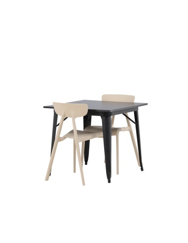 Matgrupp Tempe med Ursholmen matstolar, 80 × 80 cm