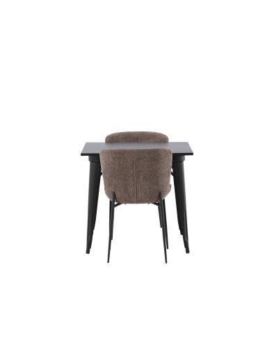 Matgrupp Tempe med Modesto matstolar, 80 × 80 cm