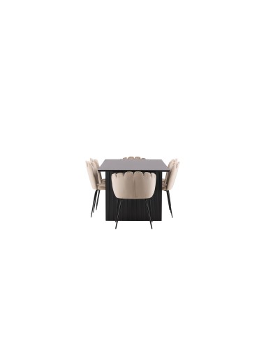 Matgrupp Vail med Limhamn matstolar, 200 × 100 cm