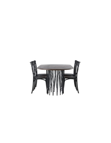 Matgrupp Stone med Crosett matstolar, 220 × 100 cm