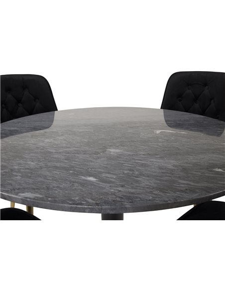 Matgrupp Estelle med Velvet Deluxe matstolar