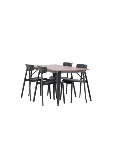 Matgrupp Tempe med Ursholmen matstolar, 140 × 80 cm