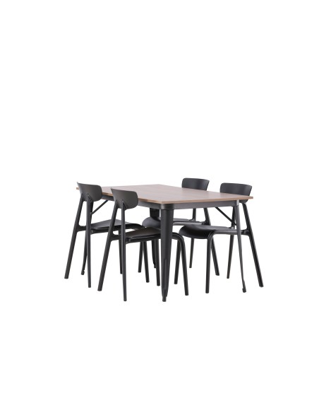 Matgrupp Tempe med Ursholmen matstolar, 140 × 80 cm