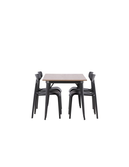Matgrupp Tempe med Ursholmen matstolar, 140 × 80 cm