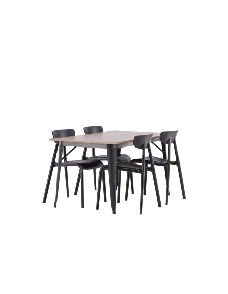 Matgrupp Tempe med Ursholmen matstolar, 140 × 80 cm