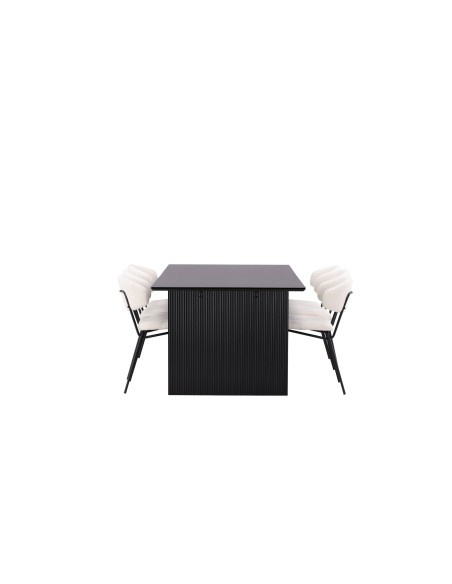 Matgrupp Vail med Chico matstolar, 200 × 100 cm