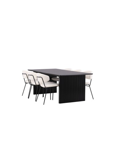 Matgrupp Vail med Chico matstolar, 200 × 100 cm