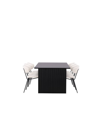 Matgrupp Vail med Chico matstolar, 200 × 100 cm