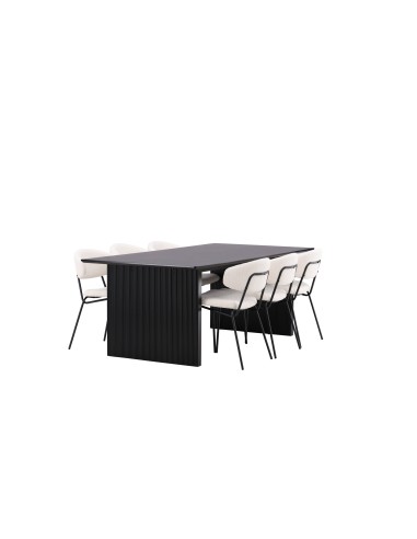 Matgrupp Vail med Chico matstolar, 200 × 100 cm