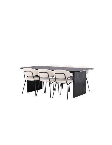 Matgrupp Vail med Chico matstolar, 200 × 100 cm