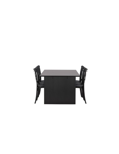 Matgrupp Vail med Crosett matstolar, 200 × 100 cm