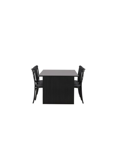 Matgrupp Vail med Crosett matstolar, 200 × 100 cm