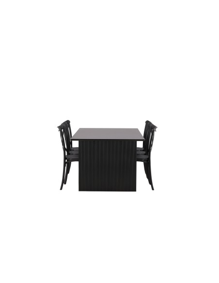 Matgrupp Vail med Crosett matstolar, 200 × 100 cm